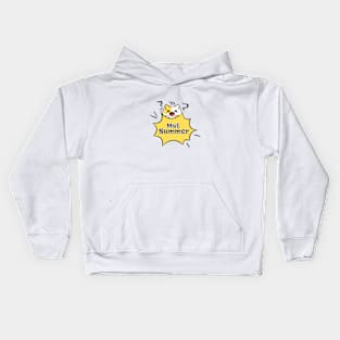 Cat: Hot Summer Kids Hoodie